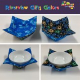 Soup Bowl Cozy - Dragonflies and Flowers Soup Bowl Cozy - Dragonflies and Flowers